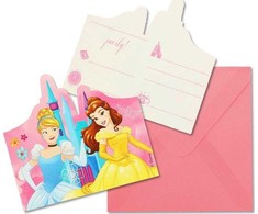 Globos Europe Bv „GoDan“ kvietimai su vokais „Princess Live Sty“ 6 vnt.