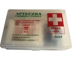 Apteczka Pirmosios pagalbos vaistinėlė B-euro-8, permatoma