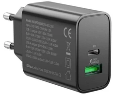 Įkroviklis GoGEN Įkroviklis USB Gogen ACHPDQ230B PD 30W 15V C+A czar