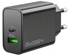Įkroviklis GoGEN Įkroviklis USB Gogen ACHPDQ230B PD 30W 15V C+A czar