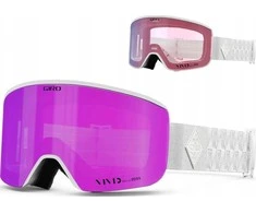 Gogle žieminiai GIRO ELLA Baltas BLISS (szyba VIVID Rožinis 00% S3 + VIVID INFRARED 62% S1) (NEW 2024/2025)
