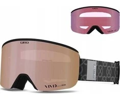 Gogle žieminiai GIRO ELLA Juodas MONGRAM (szyba VIVID ROSE GOLD 00% S3 + VIVID INFRARED 62% S1) (NEW 2024/2025)