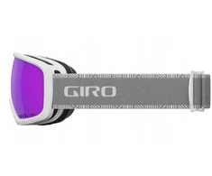 Gogle žieminiai GIRO MILLIE Baltas &amp; Pilkas CHUTE (szyba VIVID Rožinis 00% S2) (NEW 2024/2025)