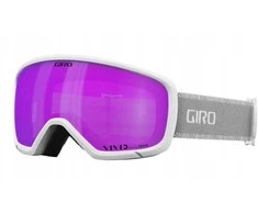 Giro Gogle žieminiai GIRO MILLIE Baltas &amp; Pilkas CHUTE (szyba VIVID Rožinis 00% S2) (NEW 2024/2025)