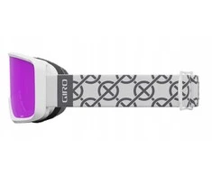 Gogle žieminiai GIRO SAGEN Baltas MONOGRAM (szyba AMBER Rožinis 19-42% S2) (NEW 2024/2025)