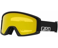 Žieminiai akiniai GIRO SEMI Juodas WORDMARK (Veidrodiniai lęšiai AMBER SCARLET 19-42% S2 + Spalvoti lęšiai Geltonas 84% S0) (NAUJIENA 2023/2024)
