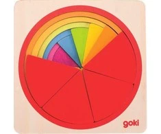 Dėlionė Goki „Goki Layered Puzzle Rainbow Circle“ (57737)