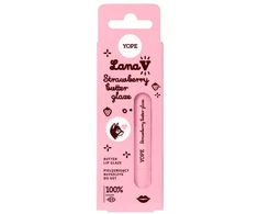 Golden Rose Yope Lana V Lip Glaze maitinamasis lūpų blizgis „Braškių sviestas“ 8ml