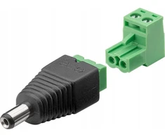 Goobay 2 kontaktų gnybtų bloko nuolatinės srovės kištukas (5,50 x 2,10 mm)