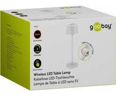 Lampa stołowa Goobay Bezprzewodowa lampa stołowa LED, dydis S, 25 cm, balta