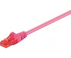 Goobay CAT 6 jungiamasis kabelis, U/UTP, violetinis - kabelio ilgis 10 m