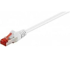 Goobay CAT 6 jungties kabelis, S/FTP (PiMF), baltas – laido ilgis 1,5 m