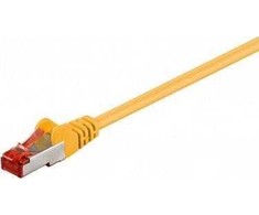 Wentronic „Goobay CAT 6“ jungties kabelis, S/FTP (PiMF), geltonas – laido ilgis 30 m