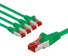 Goobay CAT 6 kabelis krosowy, S/FTP (PiMF), 2 m, žalia, komplektas 5 - Długość kabla 2 m