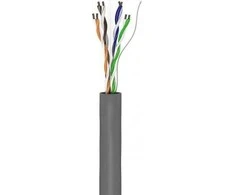 Wentronic Goobay CAT 6 tinklo kabelis, U/UTP, pilkas - Kabelio ilgis 100 m