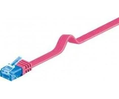 „Goobay CAT 6A“ plokščias kabelis, U/UTP, violetinis – kabelio ilgis 0,5 m