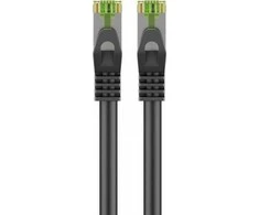 Goobay CAT 8.1-2000 S/FTP AWG26 LSZH Juodas 20m - Kabelio ilgis 20m
