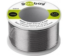 Goobay Litavimo skarda su fliusu 1,0 mm 100 g bešvinė