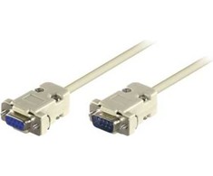 Goobay DB-9 šovinys - DB-9, 5 m, Baltas (50225)