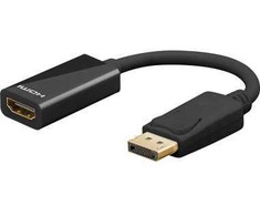 Goobay Kabelis przejściowy DisplayPort/HDMI, paauksuotas
