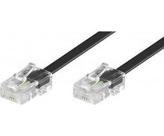Goobay GOOBAY 10x ISDN Modulinis prijungimo kabelis 3 metrų juodas RJ45 jungtis 8P4C į RJ45 jungtis 8P4C - 50255