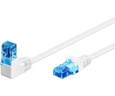 Goobay GOOBAY Patchcord U/UTP Cat. 6A Stulpeliai / Kampinis 90 Baltas 3m