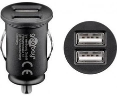Krautuvas Goobay Automobilio įkroviklis 2xUSB 4.8A 12 / 24V DC 4520