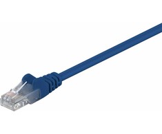 Goobay U/UTP patch cord cat 5e CCA mėlynas 1m (68340)