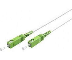„Goobay“ šviesolaidinis kabelis (FTTH), vienmodis (OS2) baltas, baltas (paprastas), 20 m – laido ilgis 20 m
