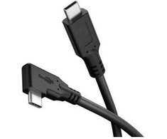 Goobay USB-C™ 90° kabelis, USB4™, 1 m, juodas 1 m