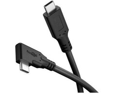 Goobay Kabelis USB-C™ 90°, USB4™, 2 m, juoda - Długość kabla 2 m