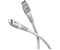 USB kabelis Goobay Lightning - USB-C 0,5 m, baltas