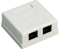 Goobay Telekomunikacijų lizdai 2xRJ45 STP cat6 (77635)