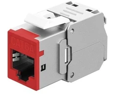 Maršrutizatorius Goobay Modulis Keystone RJ45 CAT 6A, STP, Slim, raudona - Wersja kolorystyczna raudona
