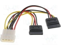 Wentronic Goobay Molex – SATA x2, 0,13 m, kelių stipinų (68524)