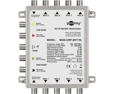 Wentronic Goobay Passive SAT multiswitch 5 įėjimai/8 išėjimai