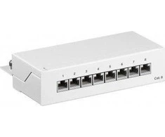 Goobay Patch stalo skydelis STP cat.6 8-port 62069