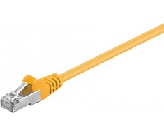 Goobay Patchcord, CAT5e, SF/UTP, 1m, geltona (68065)