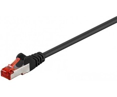 „Goobay Patchcord“, CAT6, S/FTP, 0,25 m, juoda (95458)