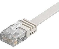 Goobay Patchcord Cat6 U/UTP, plaski, 10m (95156)