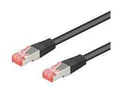 Goobay Patchcord, S/FTP, Cat6a, 7,50 m, juoda (93853)