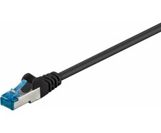 Goobay Kabelis LAN Patchcord CAT 6A S/FTP Juoda 2m