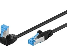 Goobay Kabelis LAN Patchcord CAT 6A S/FTP 1x90 Juodas 1m
