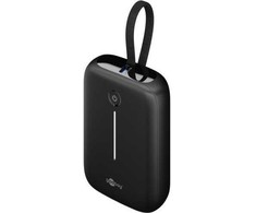 Powerbank Goobay 76251 su wbudowanym kablem USB-C 10000 mAh Juodas