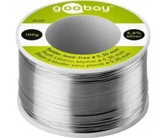 Goobay Fixpoint skardinė juosta 0,35 mm, 100 g, laisvai ritinėjama