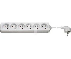 Goobay 6-Bay Extender 1.5m, balta - 69642