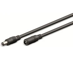 DC prailgintuvas 5.5/2.1mm - kaištis-lizdas - 3m - juodas - Goobay 71399