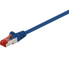 Goobay RJ-45 / RJ-45, cat.6, S / FTP, mėlyna, 1m (68267)