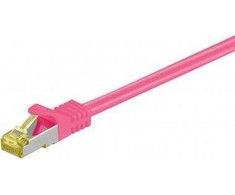 Wentronic „Goobay“ RJ45 jungiamasis kabelis, CAT 6A S/FTP (PiMF), 500 MHz su CAT 7 žaliais kabeliais, violetinis - Kabelio ilgis 1,5 m