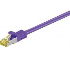 Wentronic „Goobay“ RJ45 jungiamasis kabelis, CAT 6A S/FTP (PiMF), 500 MHz su CAT 7 žaliais kabeliais, Violetinis - Kabelio ilgis 7,5 m